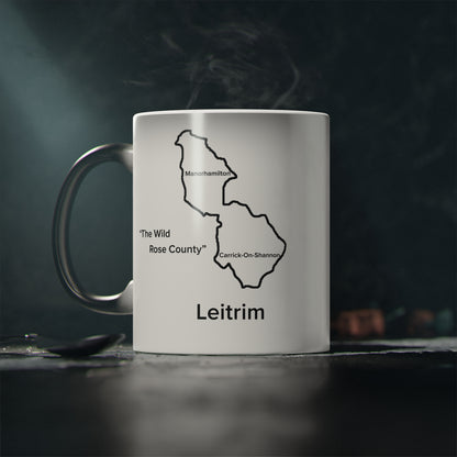 Leitrim Magic Mug: Color - Changing Coffee Cup with Artistic Map Design