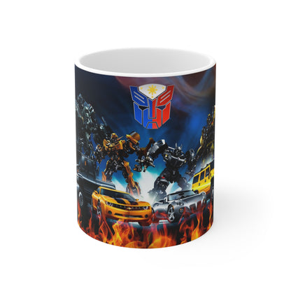 Transformers Ceramic Coffee Cup - 11oz & 15oz | Perfect Gift for Fans!