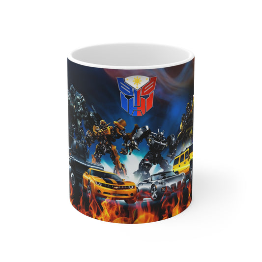 Transformers Ceramic Coffee Cup - 11oz & 15oz | Perfect Gift for Fans!