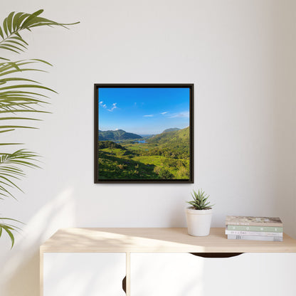 Ladies View Spring Matte Canvas, Framed (Multi-color)