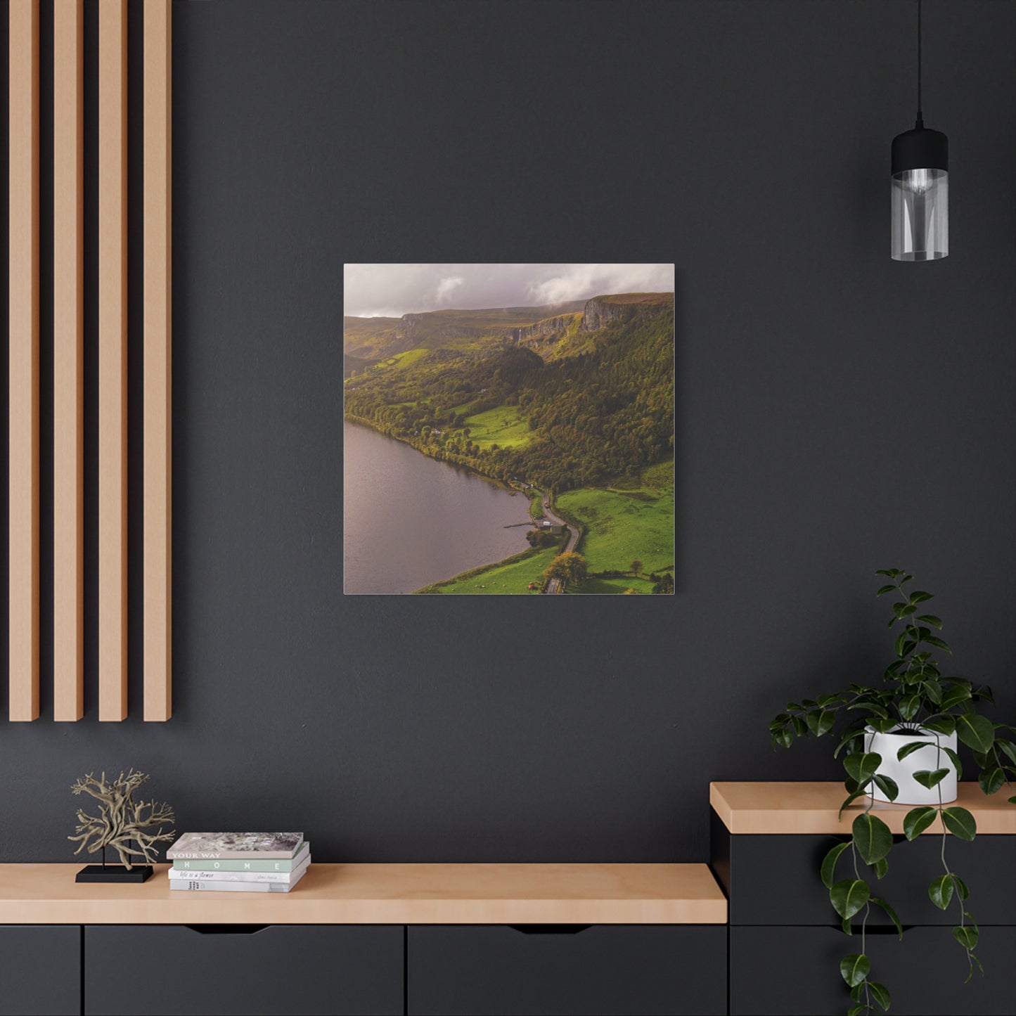 Sruth in Aghadh an Aird or The devil's Chimney Matte Canvas, Stretched, 1.25"