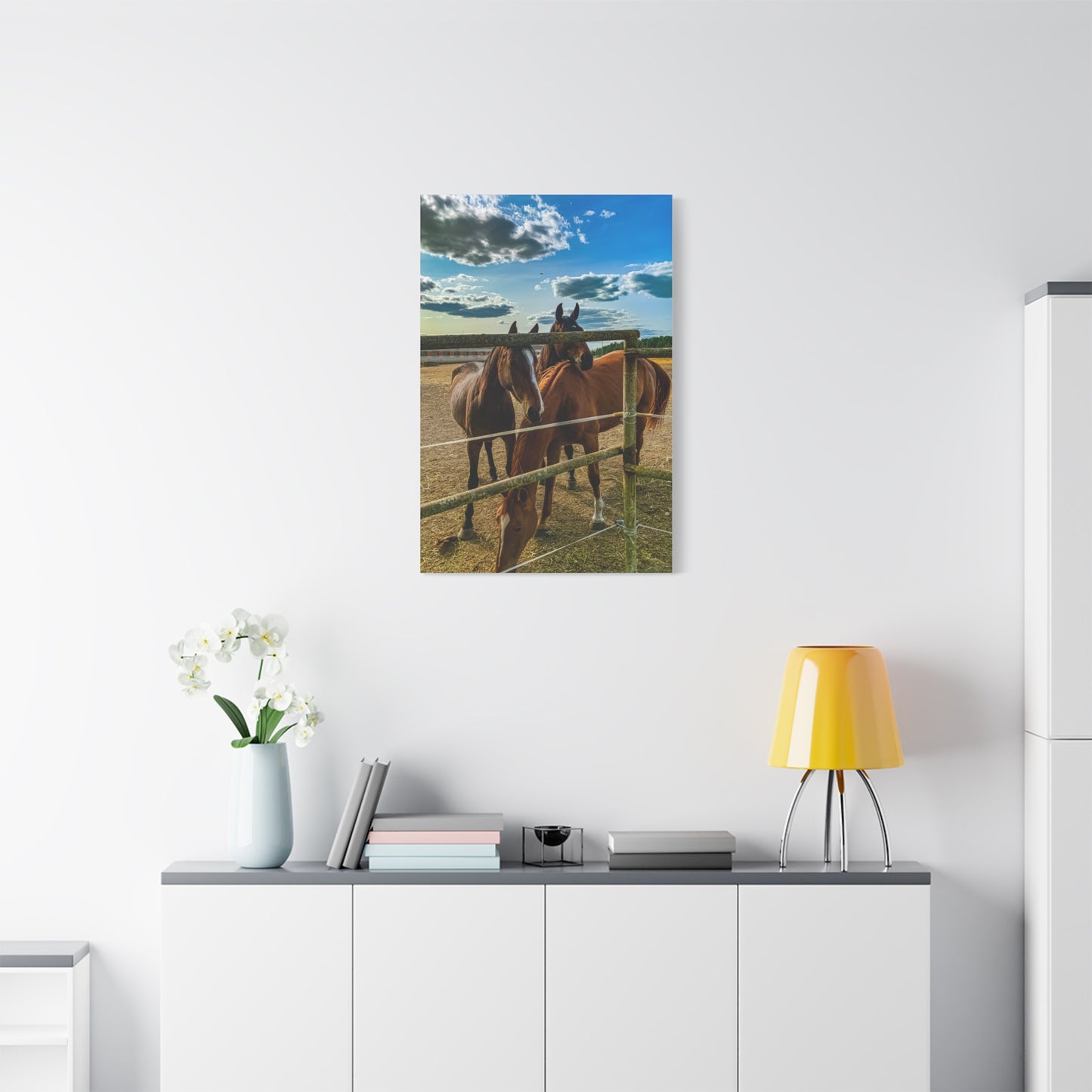 Horses Matte Canvas, Stretched, 1.25"