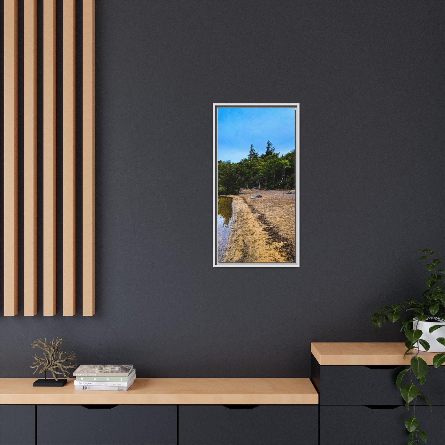 Killarney Beach Matte Canvas, Framed (Multi-color)