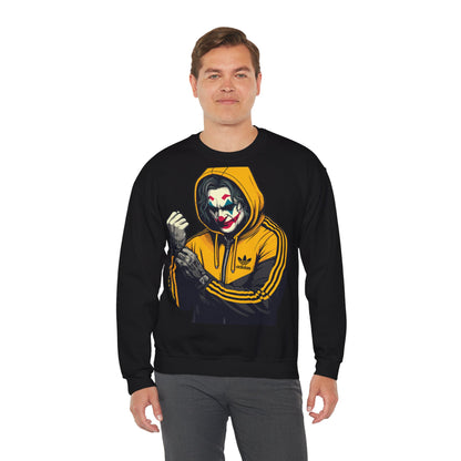 Bold Joker Graphic Crewneck Sweatshirt - Unisex Heavy Blend for Fans