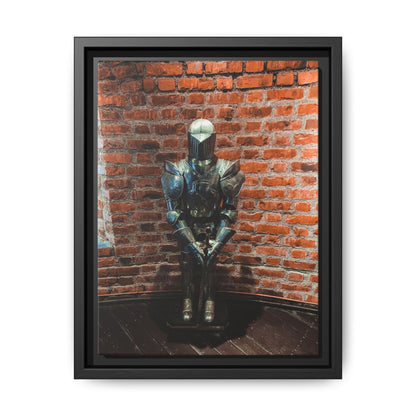 Steel Armour Medieval Age Lithuania Matte Canvas, Framed (Multi-color)