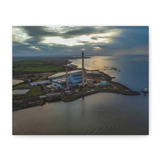 Tarbert Power Station Matte Canvas, Stretched, 1.25"