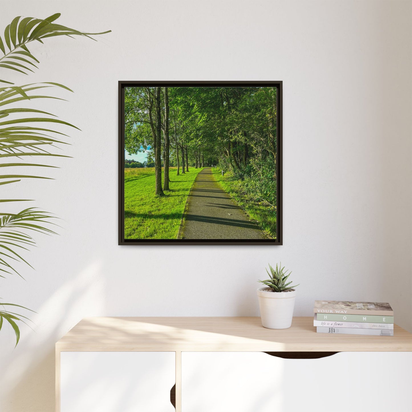 Listowel Town Park Matte Canvas, Framed (Multi-color)