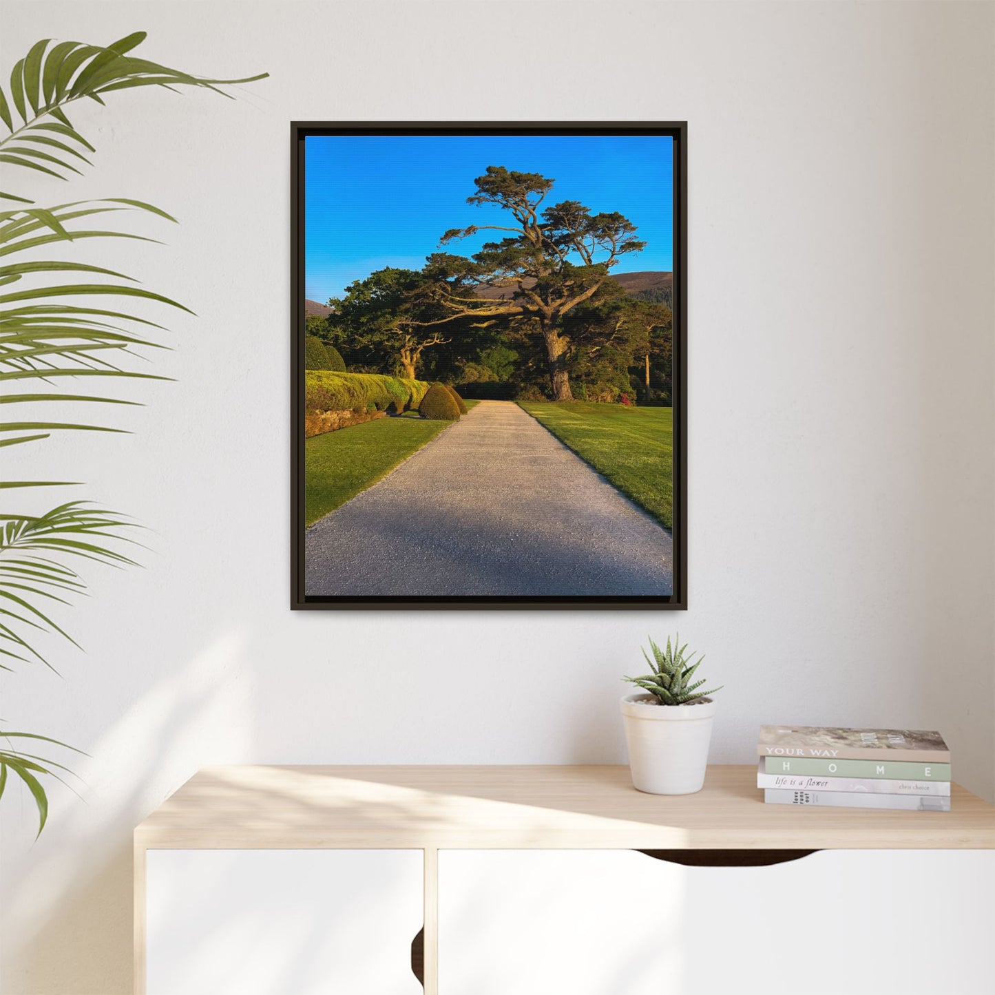 Muckross House Garden Matte Canvas, Framed (Multi-color)