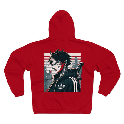 Warrior From The Future Unisex Hooded Zip Sweatshirt