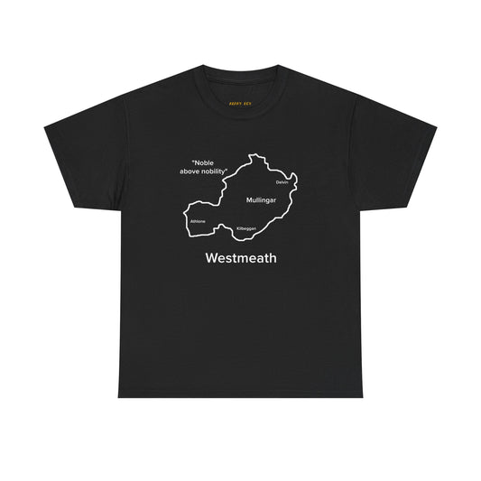 Westmeath Unisex Heavy Cotton T-Shirt Black Edition