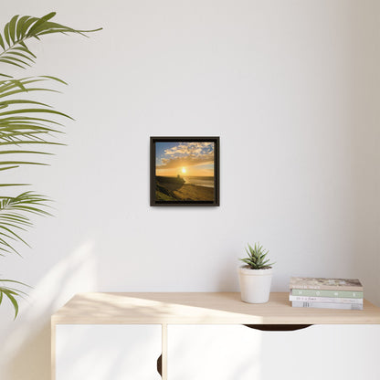 Ballybunion Sunset Castle Matte Canvas, Framed (Multi-color)