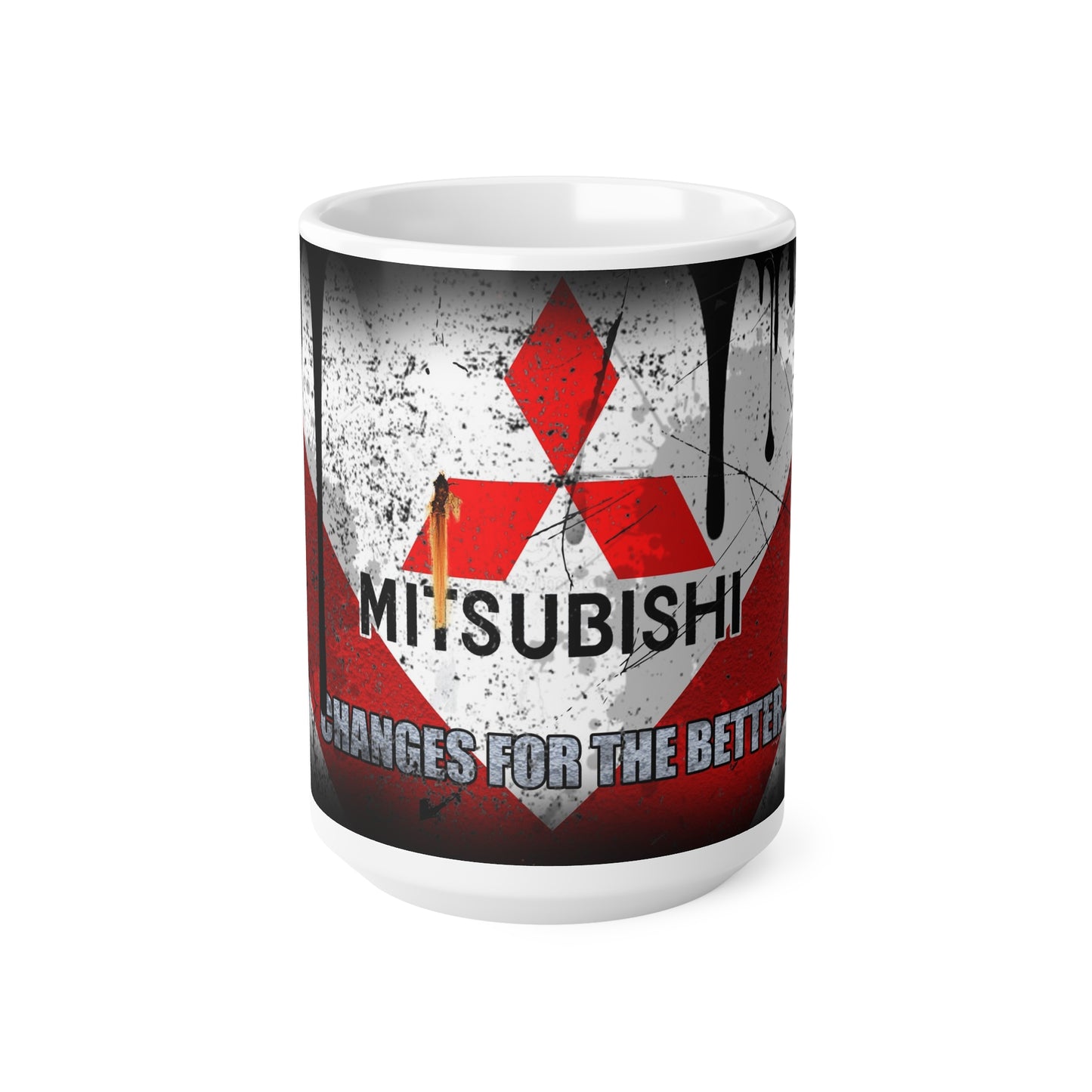 Mitsubishi-Inspired Ceramic Coffee Mug – 11oz & 15oz – Ideal for Car Enthusiasts