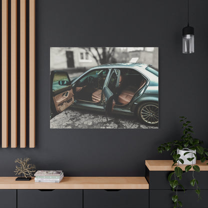 BMW 7 Matte Canvas, Stretched, 1.25"