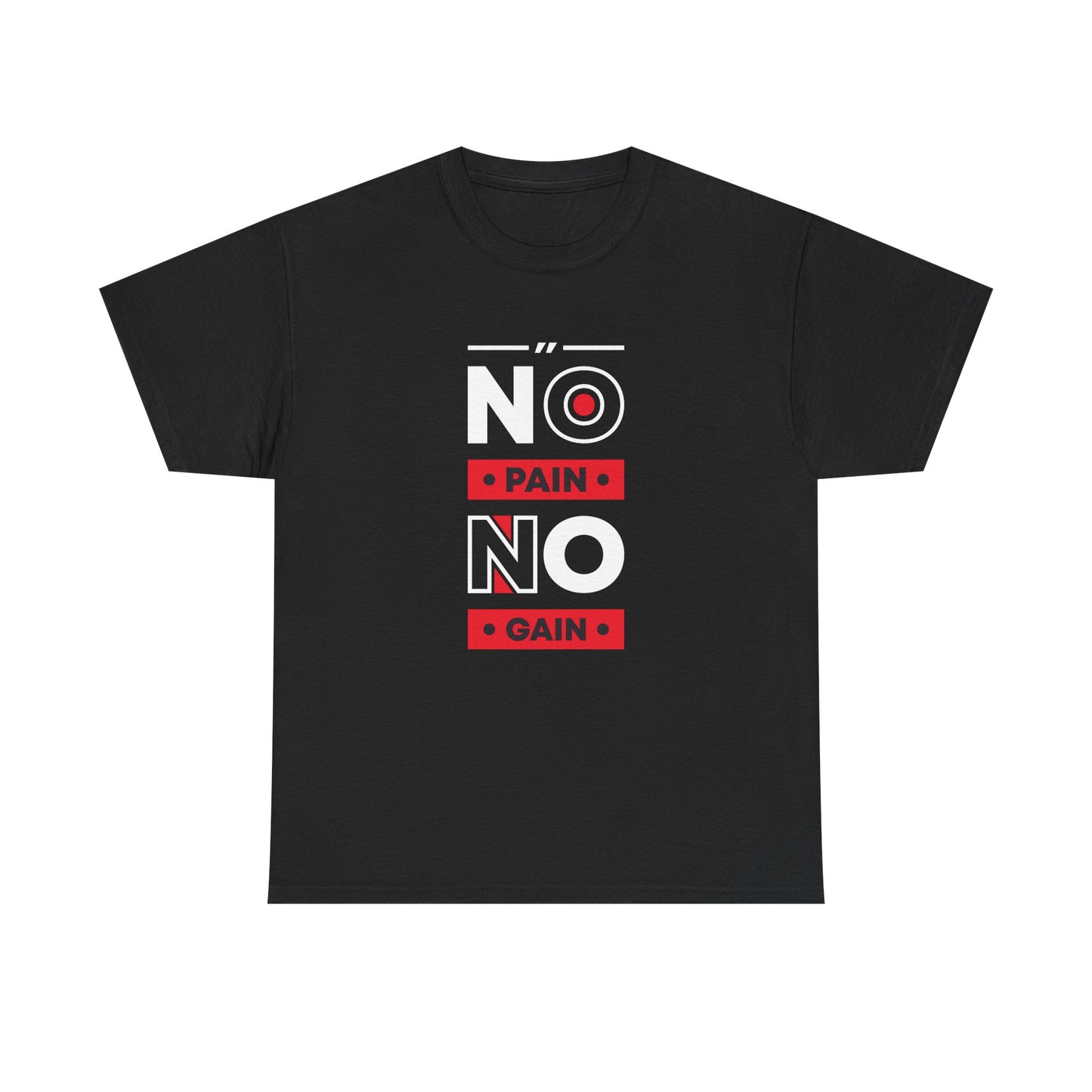 Motivational Fitness Tee - 'No Pain No Gain' Unisex Heavy Cotton T-Shirt