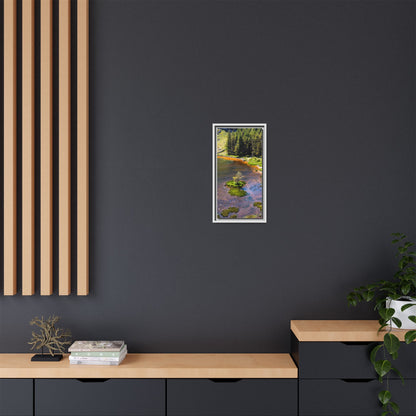 Gleanteenassig Forest Matte Canvas, Framed (Multi-color)