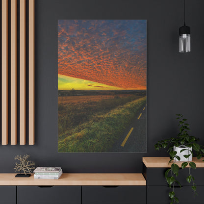 Cloudy Sunset Matte Canvas, Stretched, 1.25"