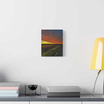 Cloudy Sunset Matte Canvas, Stretched, 1.25"