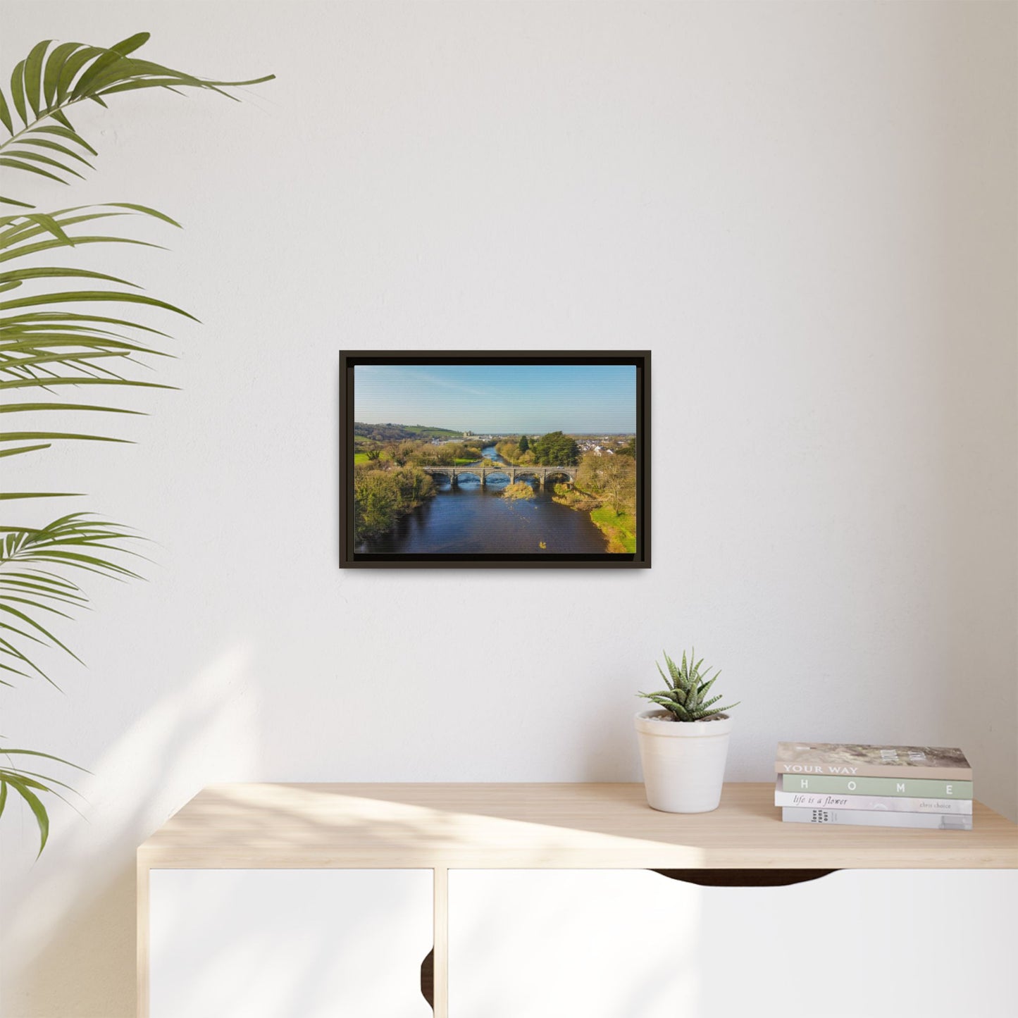 Listowel Bridge Matte Canvas, Framed (Multi-color)