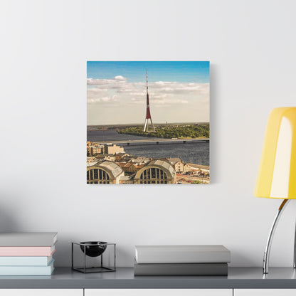 Riga TV Tower Matte Canvas, Stretched, 1.25"