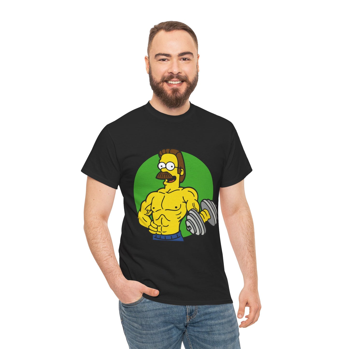 Muscular Ned Unisex Heavy Cotton Tee