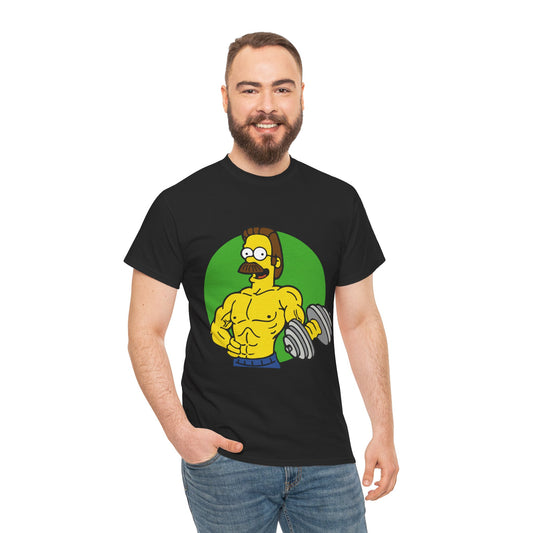 Muscular Ned Unisex Heavy Cotton Tee