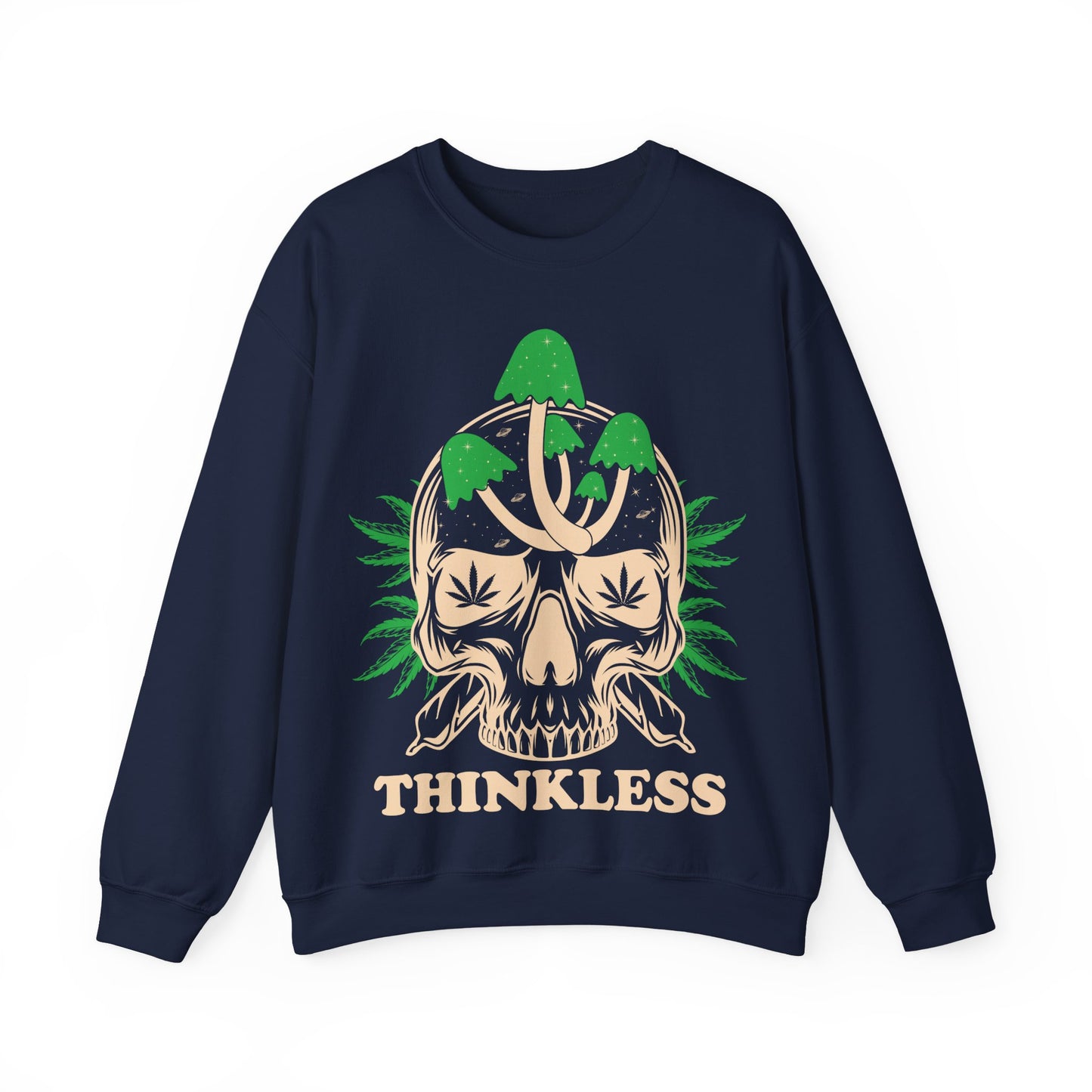 Mushroom Skull 'THINKLESS' Sweatshirt