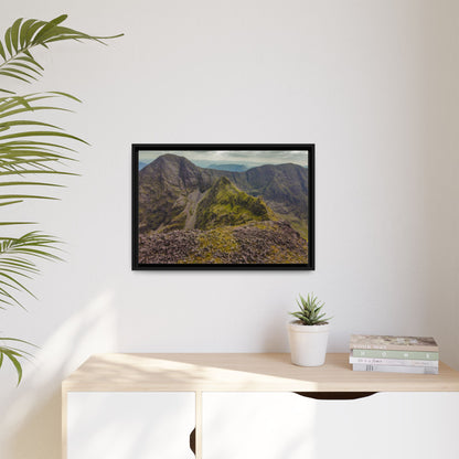 Halfway to Carrauntoohil Matte Canvas, Framed (Multi-color)
