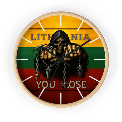 Lithuania Wall Clock Art "You lose"
