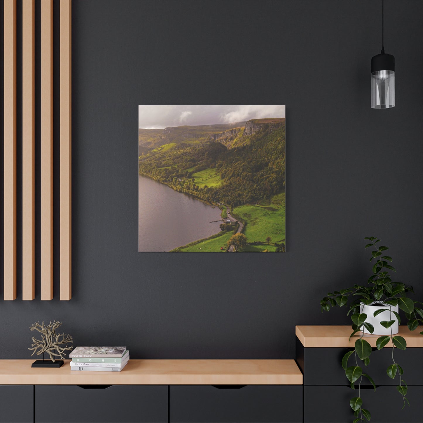 Sruth in Aghadh an Aird or The devil's Chimney Matte Canvas, Stretched, 1.25"