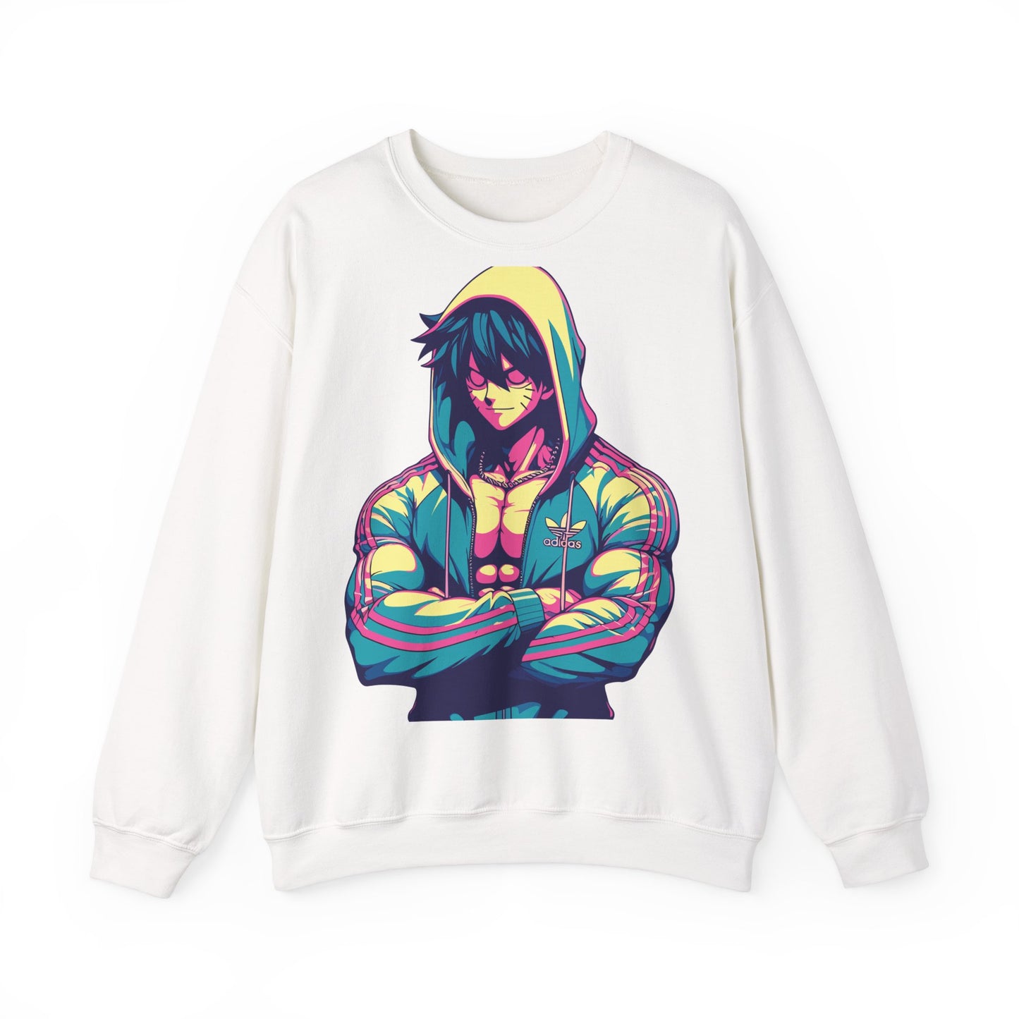 Unisex Heavy Blend™ Anime-Inspired Crewneck Sweatshirt - Cool Retro Aesthetic