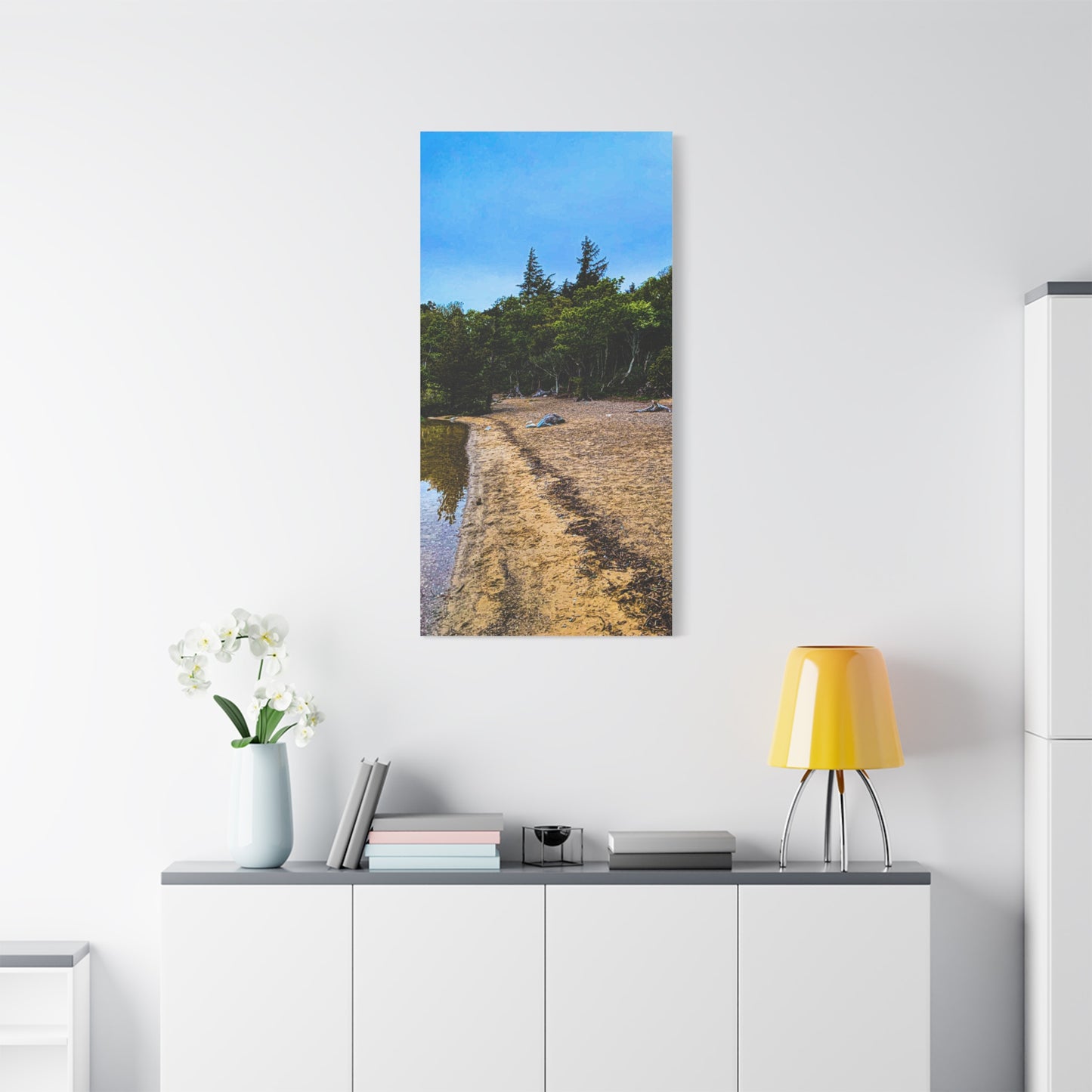 Muckross Lake Beach Matte Canvas, Stretched, 1.25"