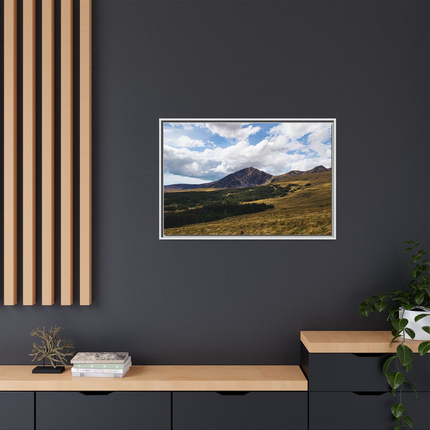 Mount Brandon Matte Canvas, Framed (Multi-color)