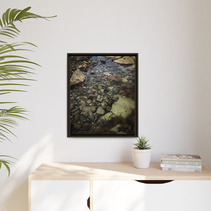 Rocks Matte Canvas, Framed (Multi-color)