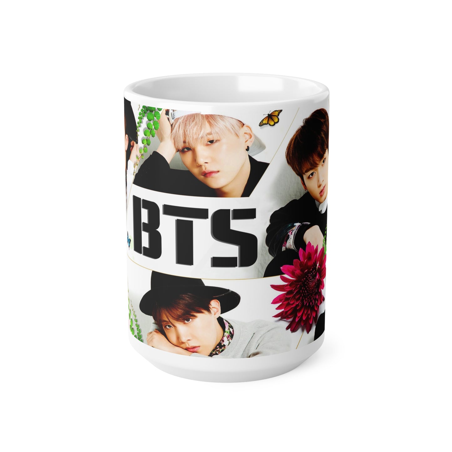 K-Pop BTS Ceramic Coffee Mug - 11oz & 15oz - Perfect for Fans and Collectors
