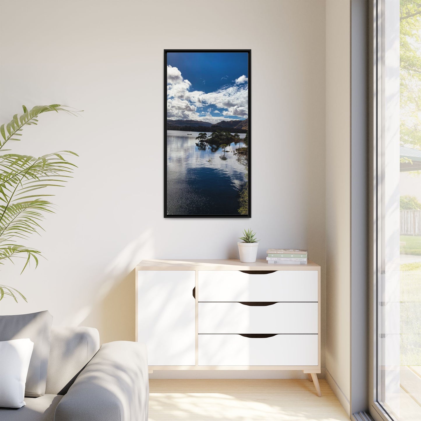 Lake Matte Canvas, Framed (Multi-color)