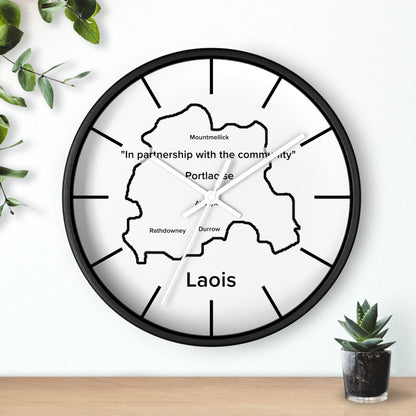 Laois County Map Wall Clock — Minimalist Irish County Clock