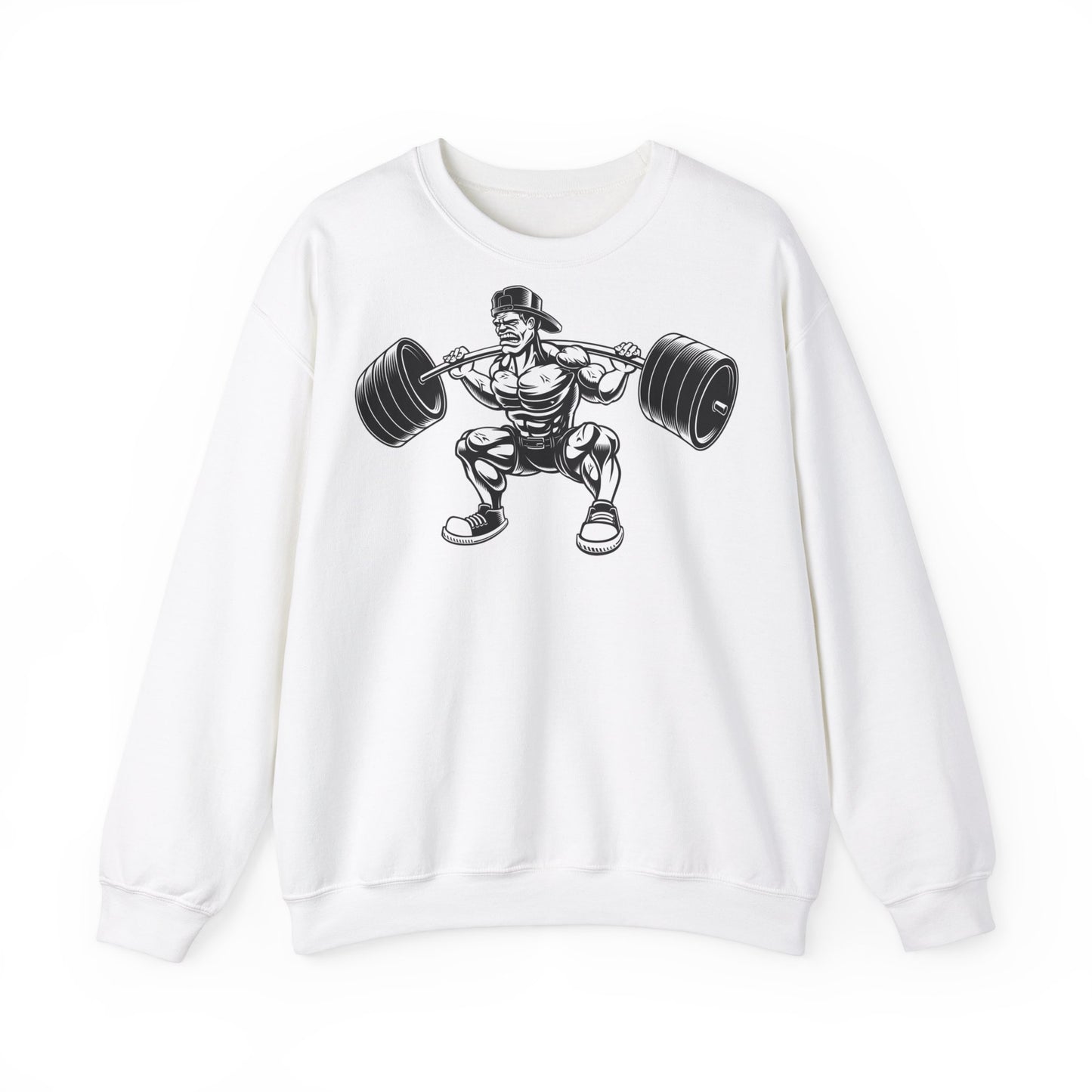 Fitness Enthusiast Crewneck Sweatshirt - Weightlifting Gym Apparel