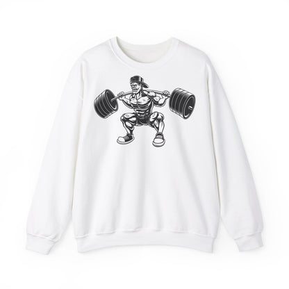 Fitness Enthusiast Crewneck Sweatshirt - Weightlifting Gym Apparel
