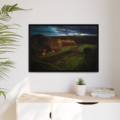 Listowel Town Park Matte Canvas, Framed (Multi-color)