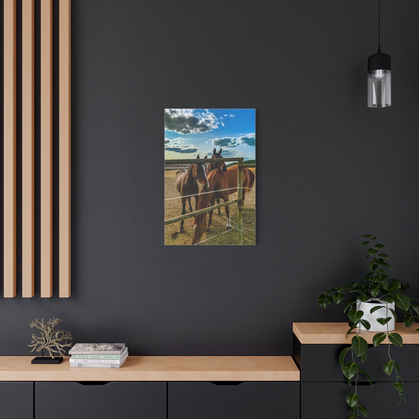 Horses Matte Canvas, Stretched, 1.25"