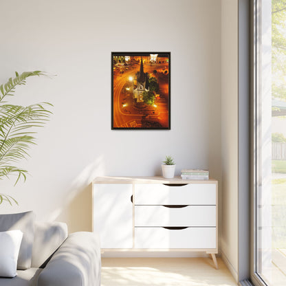 Listowel Church Matte Canvas, Framed (Multi-color)