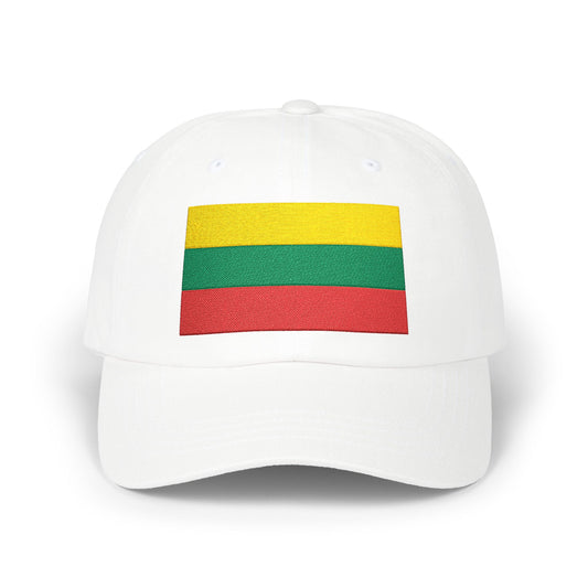 Lithuania Flag Embroidered Classic Dad Cap - Stylish Cotton Hat for Men
