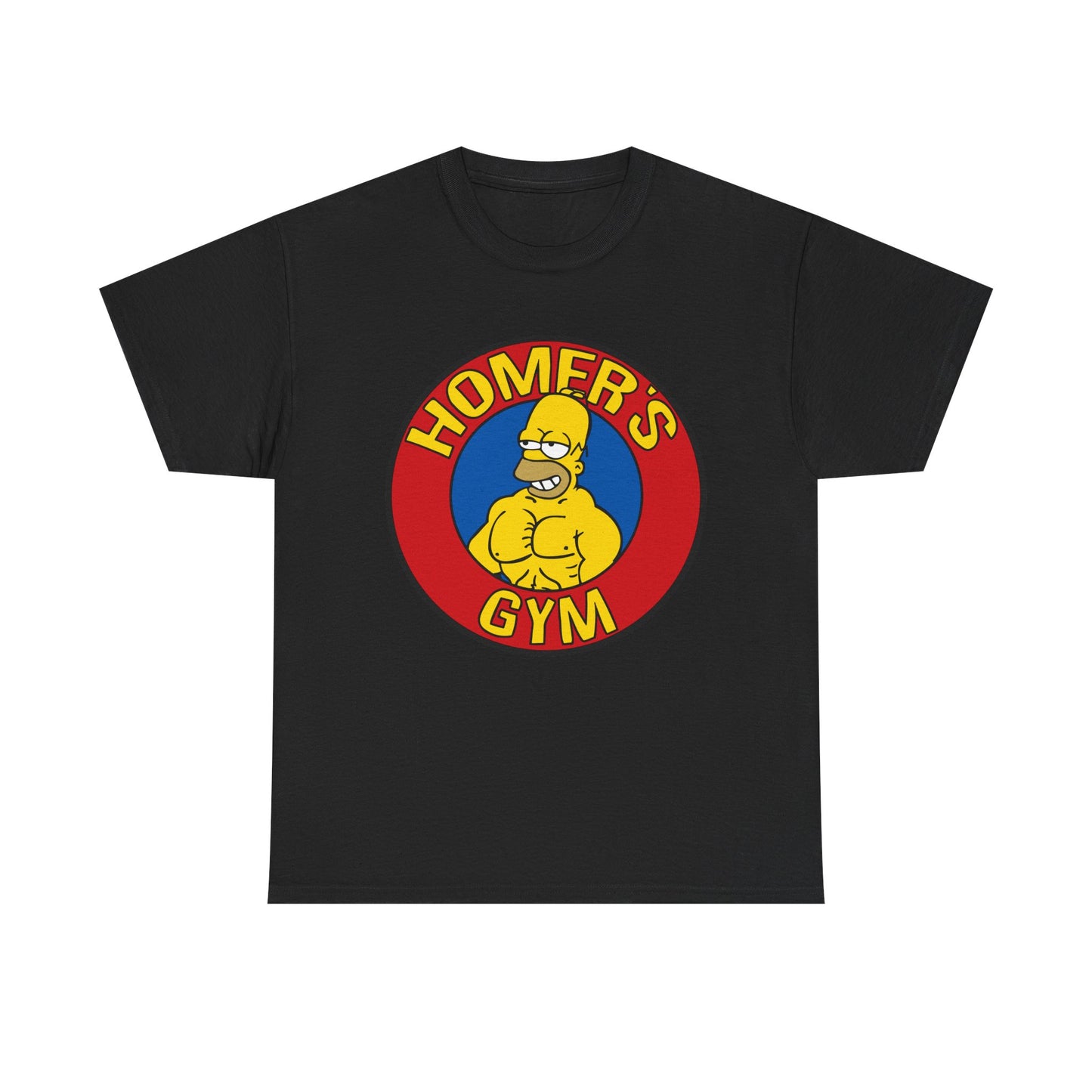 Muscular Homer Gym Unisex Heavy Cotton Tee