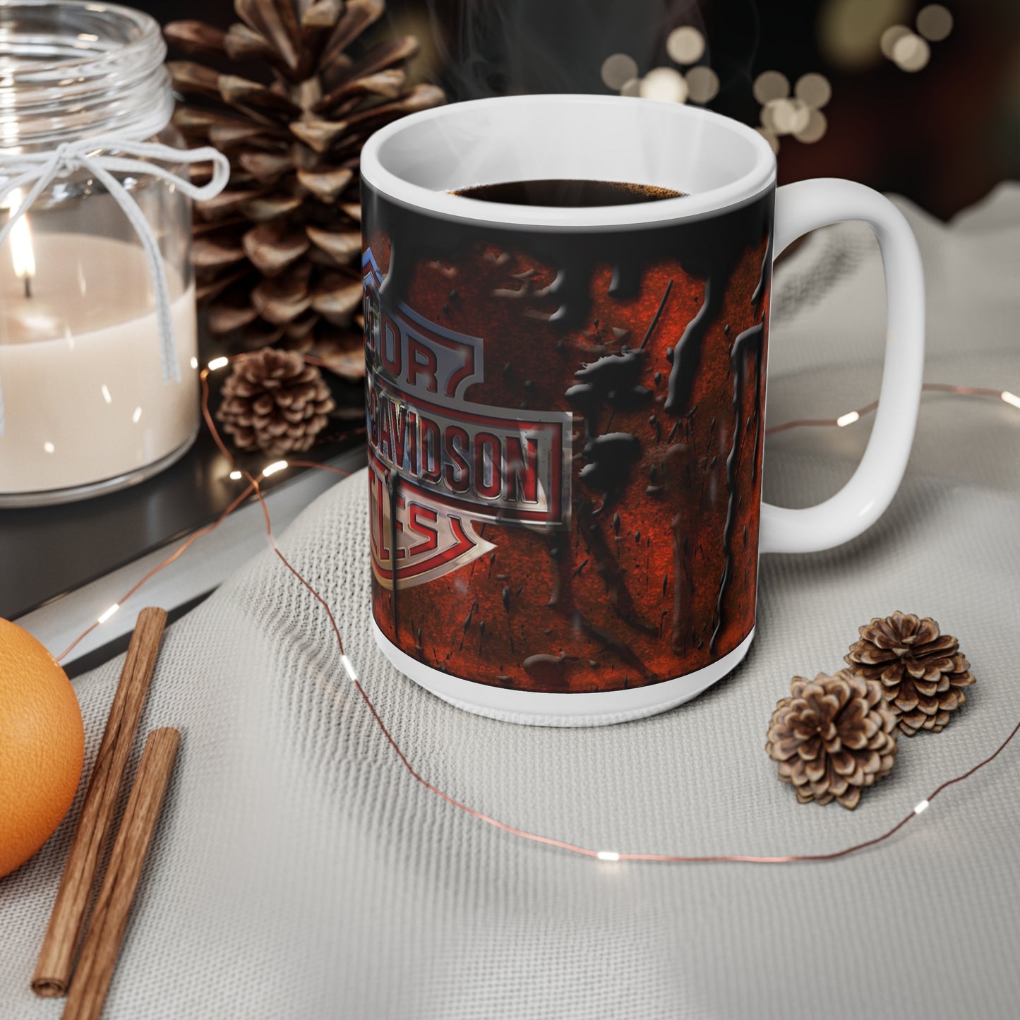 Harley - Davidson Ceramic Coffee Mug - 11oz & 15oz - Classic Motorcycle Vibe