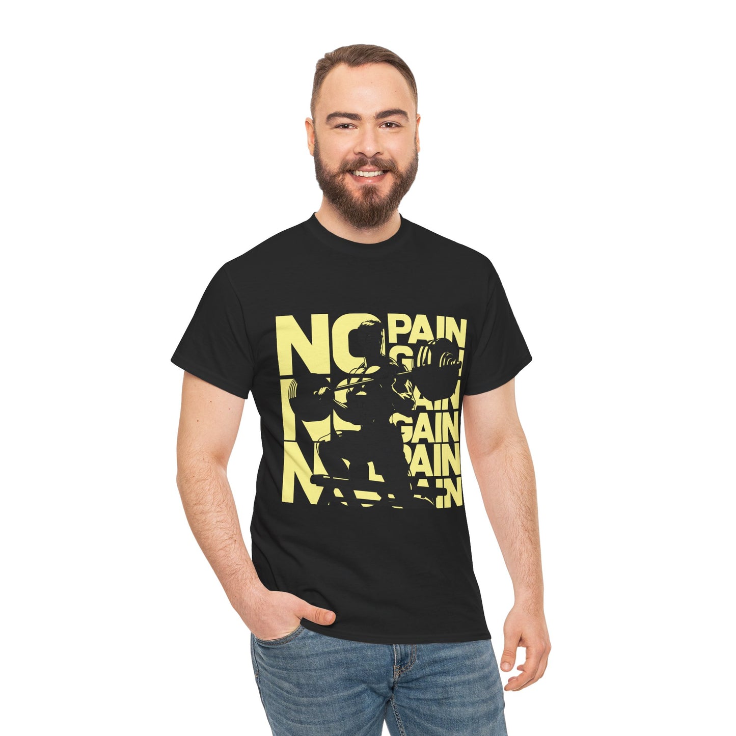 No Pain No Gain 11 Unisex Heavy Cotton Tee