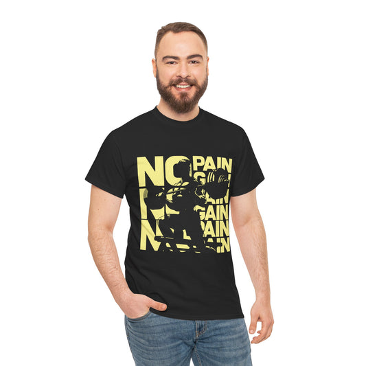 No Pain No Gain 11 Unisex Heavy Cotton Tee