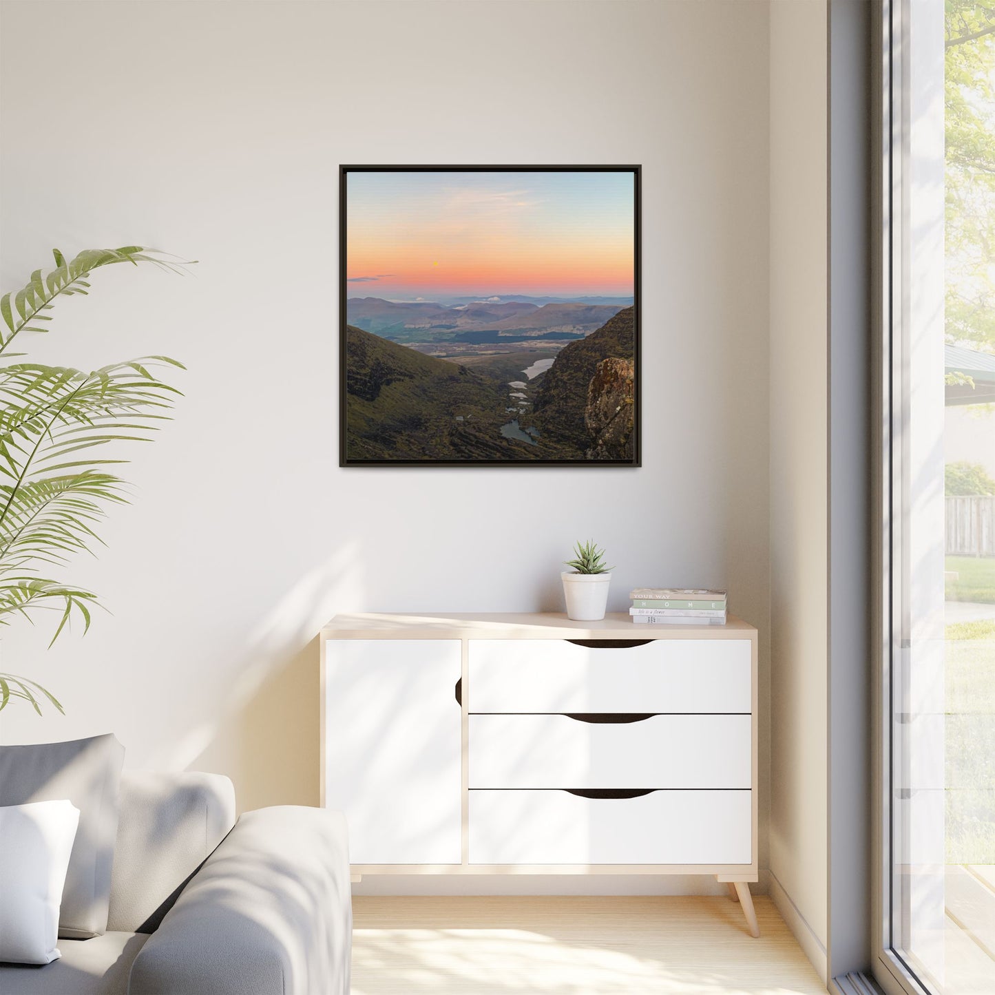 On The Way To Mount Brandon Matte Canvas, Framed (Multi-color)