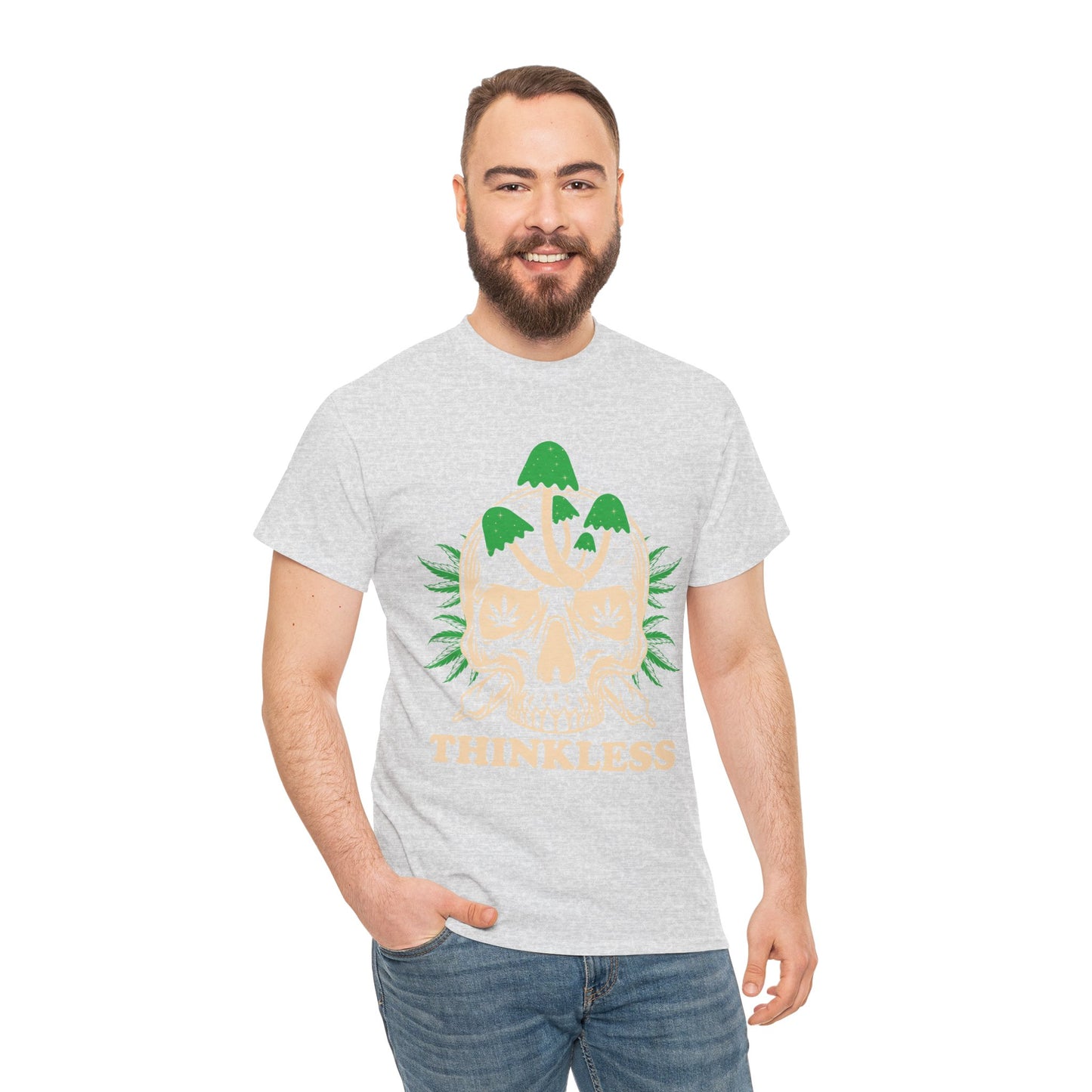 Mushroom Skull 'THINKLESS' T-Shirt