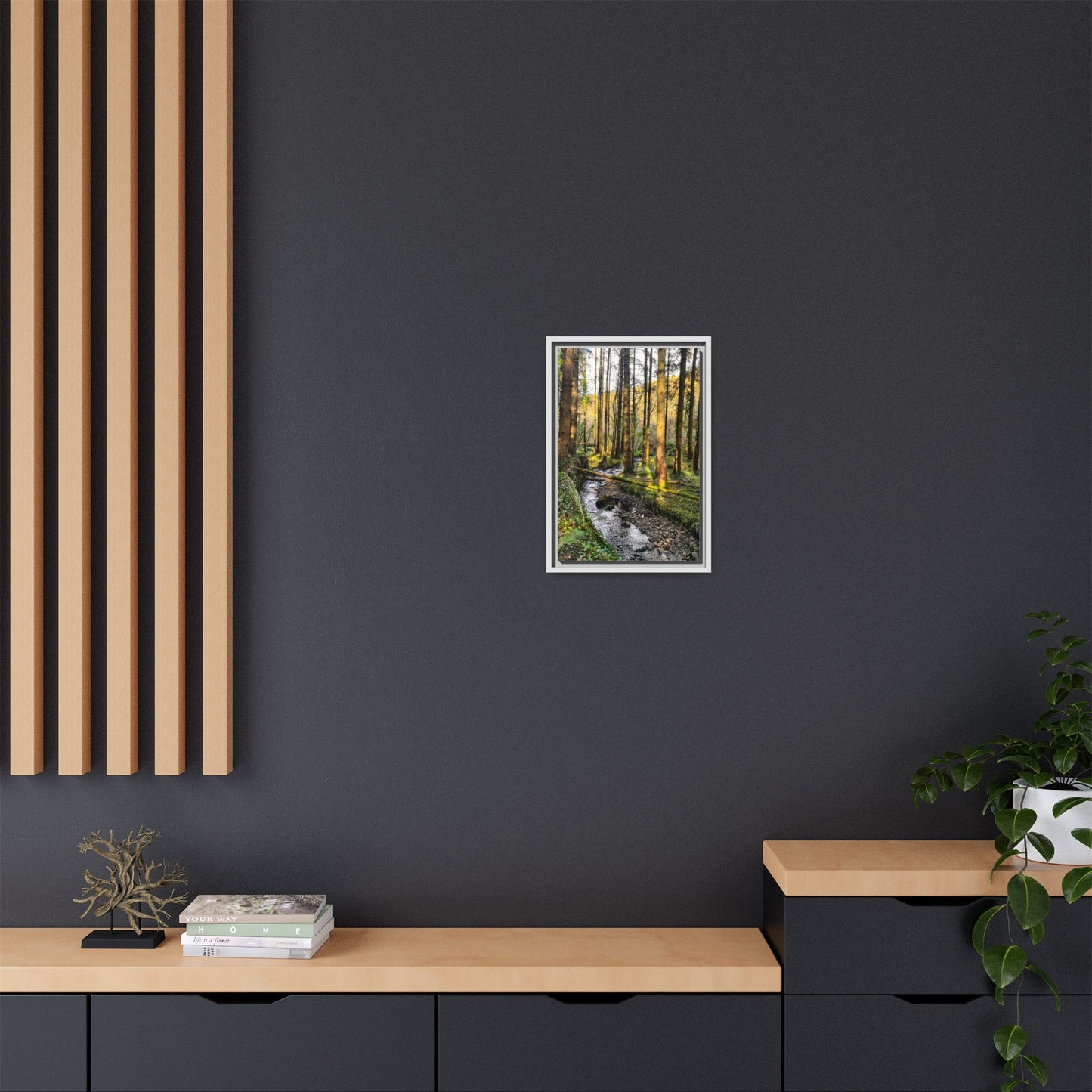 Glanageenty Forest Trail 2 Matte Canvas, Framed (Multi-color)
