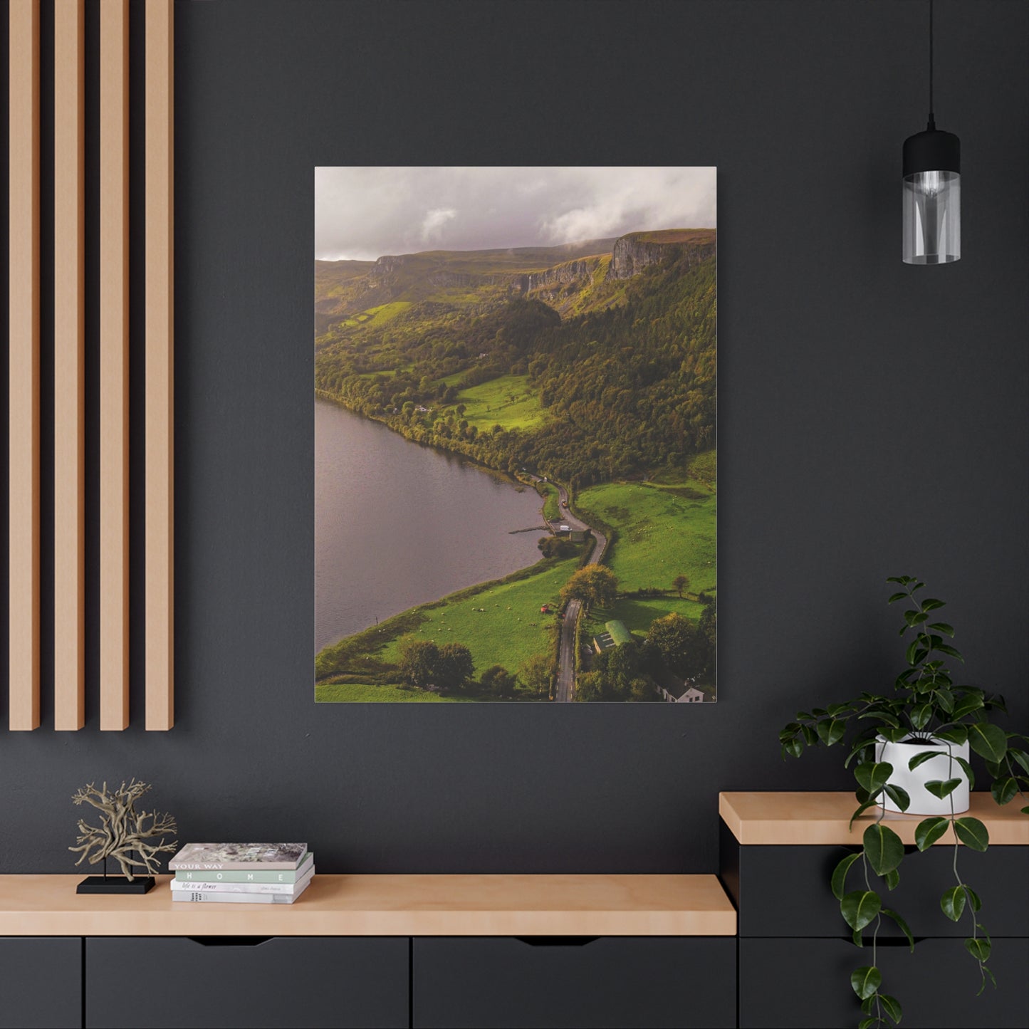 Sruth in Aghadh an Aird or The devil's Chimney Matte Canvas, Stretched, 1.25"